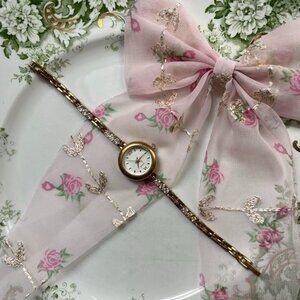 Vintage Gold Tone Dainty Vintage Womens Watch